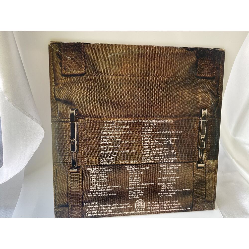Rare Earth In Concert 2LP 1971 R 534D Backpack Cover Tested W/Inners - Picture 6 of 6
